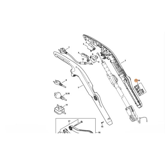 STIHL  Tabliczka informacyjna FSE 52 4816 967 1800